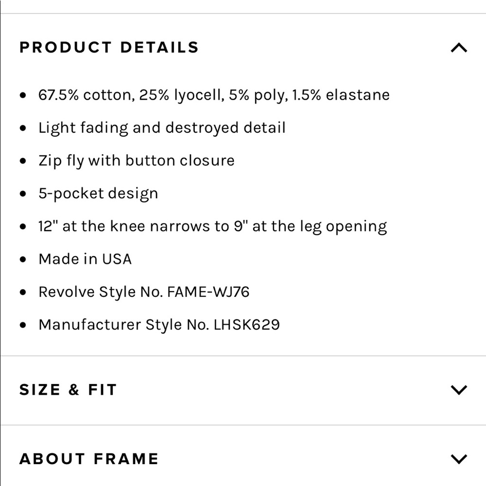 Frame Jeans - Picture 8 of 8